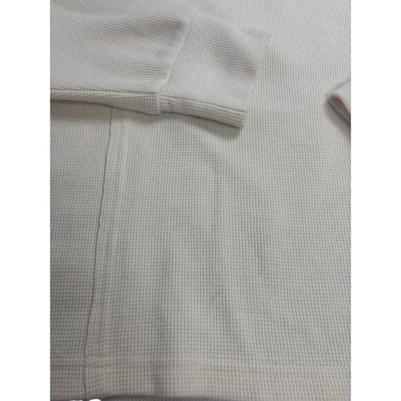 Blu Pepper Women’s Small Cream V-Neck Long Sleeve Textured Knit Casual Pullover - Picture 2 of 8